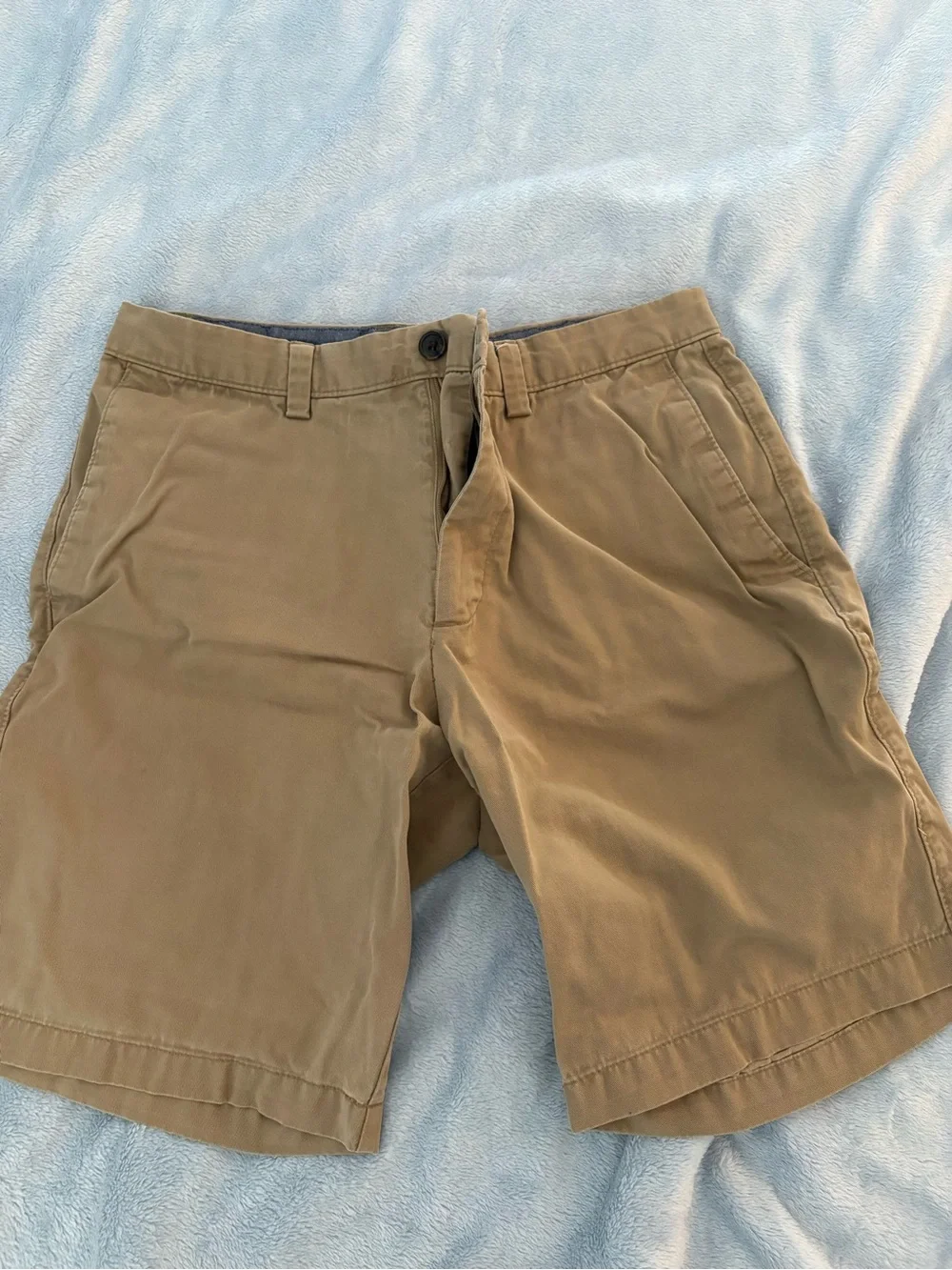 Banana Republic Men's Khaki Cotton Blend Shorts